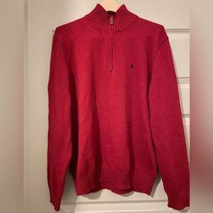 Men’s Polo Quarter Zip Sweater